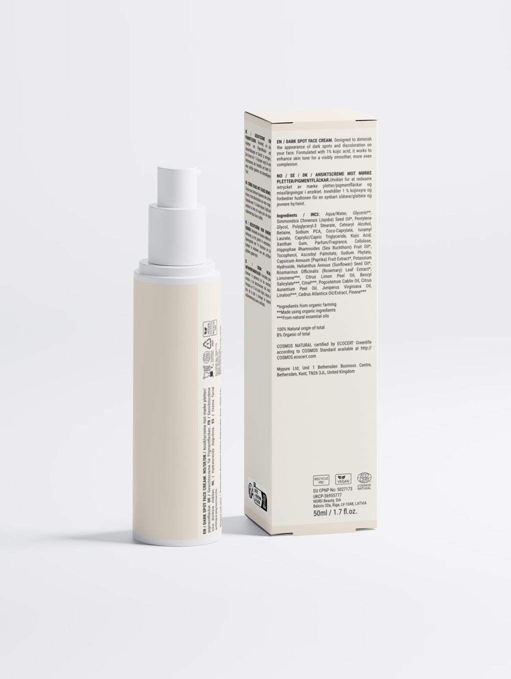 Dark Spot Face Cream with Kojic Acid