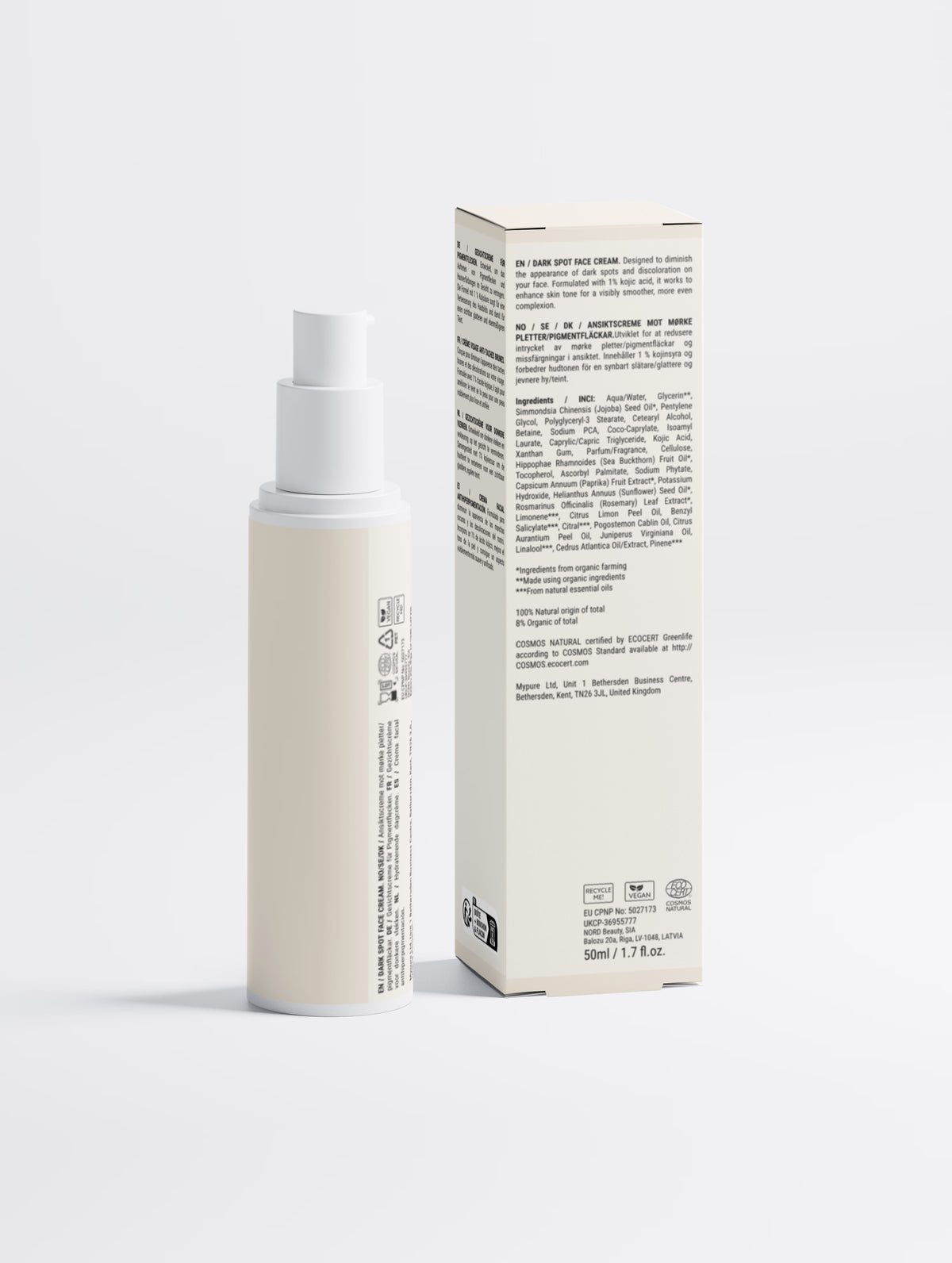 Dark Spot Face Cream with Kojic Acid